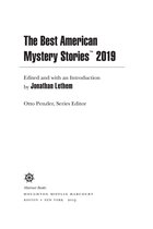 Omslag The Best American Mystery Stories 2019