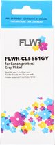FLWR - Inktcartridge / CLI-551GY grijs - Geschikt voor Brother