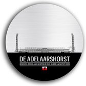 De adelaarshorst Muurcirkel | voetbalstadion Go Ahead Eagles | Dibond Butler Finish | dibond butler finish 40cm
