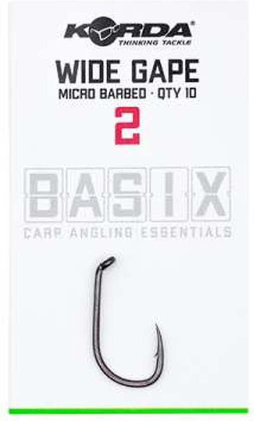 Korda Basix Wide Gape Micro Barbed #2 van Korda — afbeelding 4