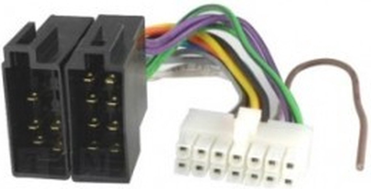 ISO kabel voor Pioneer autoradio - 28,5x7,5mm - 14-pins - 0,15 meter