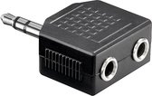 Valueline Adapter Plug 3.5mm Stereo Steker - 2x 3.5mm Stereo Kontra Steker