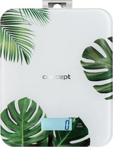 Concept  - Digitale Keukenweegschaal - Monstera - 15kg Klok Timer Monstera Floral Design max. 15kg met ophanghaak