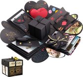Sporgo Explosion Box, geschenkdoos, creatieve verrassingsdoos, doe-het-zelf fotoalbum, handgemaakt scrapbook, cadeau voor verjaardag, Kerstmis, jubileum, Valentijnsdag, huwelijksaa