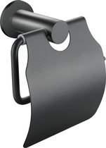 Aloni Toiletrolhouder Met Klep - kleur Gunmetal Grijs
