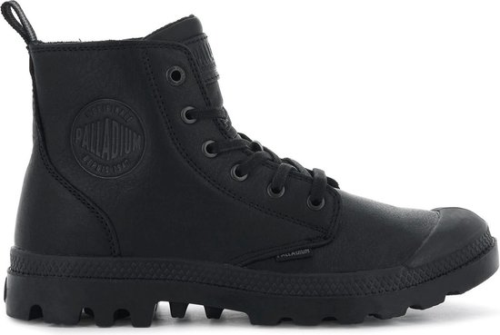 Palladium - Pampa Zip Leather Ess - Black leather shoes-37