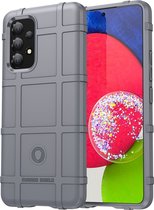 Samsung Galaxy A53 Hoesje - Rugged Shield TPU Gelcase - Grijs - GSM Hoesje - Telefoonhoesje Geschikt Voor: Samsung Galaxy A53