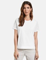 GERRY WEBER Dames Shirt met opengewerkt borduursel