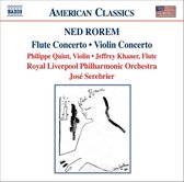 Philippe Quint, Jeffrey Khaner, Rohal Liverpool Philharmonic Orchestra, José Serebrier - Rorem: Flute Concerto/Violin Concerto (CD)