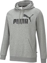 Puma Essentials Big Logo Fleece Trui / Hoodie - Grijs Heren - Maat M