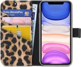 Apple iPhone 11 Hoesje - My Style - Flex Wallet Serie - Kunstlederen Bookcase - Leopard - Hoesje Geschikt Voor Apple iPhone 11