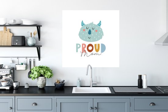 Stickers muraux - Film autocollant - Proverbes - Maman fière - Citations - Maman - 80x80 cm - Film adhésif - Stickers muraux chambre enfant - Papier peint autocollant - Papier peint autocollant - Film autocollant