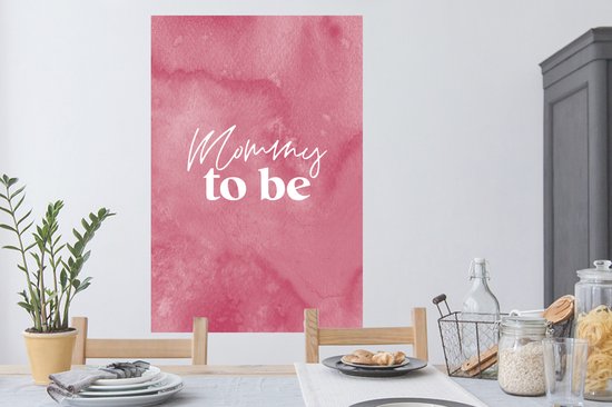 Stickers muraux - Film autocollant - Future maman - Maman - Citations - Dictons - 80x120 cm - Film adhésif - Stickers muraux Chambre d'enfant - Papier peint autocollant