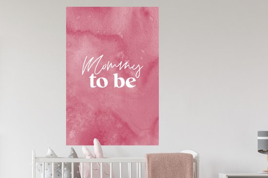 Stickers muraux - Film autocollant - Future maman - Maman - Citations - Dictons - 80x120 cm - Film adhésif - Stickers muraux Chambre d'enfant - Papier peint autocollant