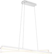 LED Hanglamp - Torna Ediyon - 35W - Aanpasbare Kleur - Dimbaar - Rechthoek - Mat Wit - Aluminium