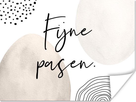 Affiche Pasen - Joyeuses Pasen - Citations - Proverbes - 80x60 cm