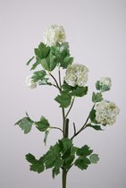 Kunstbloem - Sneeuwbal - topkwaliteit decoratie - 2 stuks - zijden bloem - Wit - 114 cm hoog