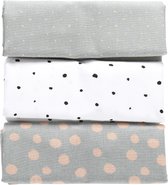 Motherhood Splashes Salmon 70 x 80 cm Flanel Luiers 3 stuks 009 152