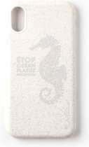 Apple iPhone X/10 Hoesje - Wilma - Stop Plastic Serie - Eco Friendly Backcover - Seahorse White - Hoesje Geschikt Voor Apple iPhone X/10