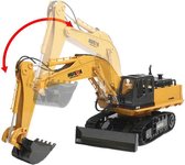 WOOPIE Graafmachine Afstandsbediening Caterpillar Bulldozer Pilot Light Sound + Akc.