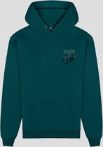 JORCUSTOM Future Slim Fit Hoodie - Turquoise - Volwassenen - Maat S