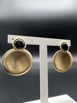 oorbellen /biba oorbellen / goud kleurig / Swarovski steen