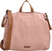 Enrico Benetti Corduroy Ribstof Shopper/Schoudertas - Misty Rose