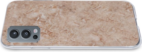 Coque OnePlus Nord 2 5G - Imprimé Marbre - Marron - Motifs - Coque en Siliconen -