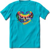 Pride Day | Pride T-Shirt | Grappig LHBTIQ+ / LGBTQ / Gay / Homo / Lesbi Cadeau Shirt | Dames - Heren - Unisex | Tshirt Kleding Kado | - Blauw - L