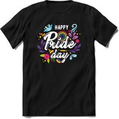 Pride Day | Pride T-Shirt | Grappig LHBTIQ+ / LGBTQ / Gay / Homo / Lesbi Cadeau Shirt | Dames - Heren - Unisex | Tshirt Kleding Kado | - Zwart - S
