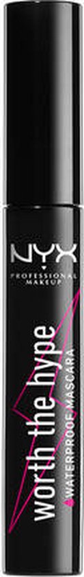 NYX PMU Professional Makeup Worth the Hype Waterproof Mascara - Black - Mascara - 7 ml