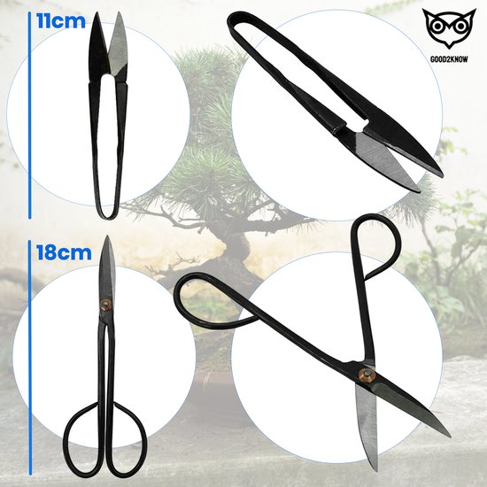 Good2know Set d' Outils pour bonsaï - 16 pièces - Kit de démarrage pour bonsaï - Kit d'entretien pour bonsaï - Outils de jardin