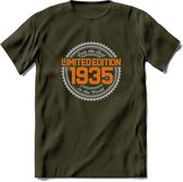 1935 Limited Edition Ring T-Shirt | Zilver - Goud | Grappig Verjaardag en Feest Cadeau Shirt | Dames - Heren - Unisex | Tshirt Kleding Kado | - Leger Groen - XXL