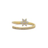 2bs jewelry dames ring, diamanten ring, star gouden ring, Valentijns cadeau, 14k goud, SI