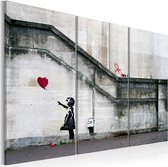Schilderij - Girl With a Balloon by Banksy.