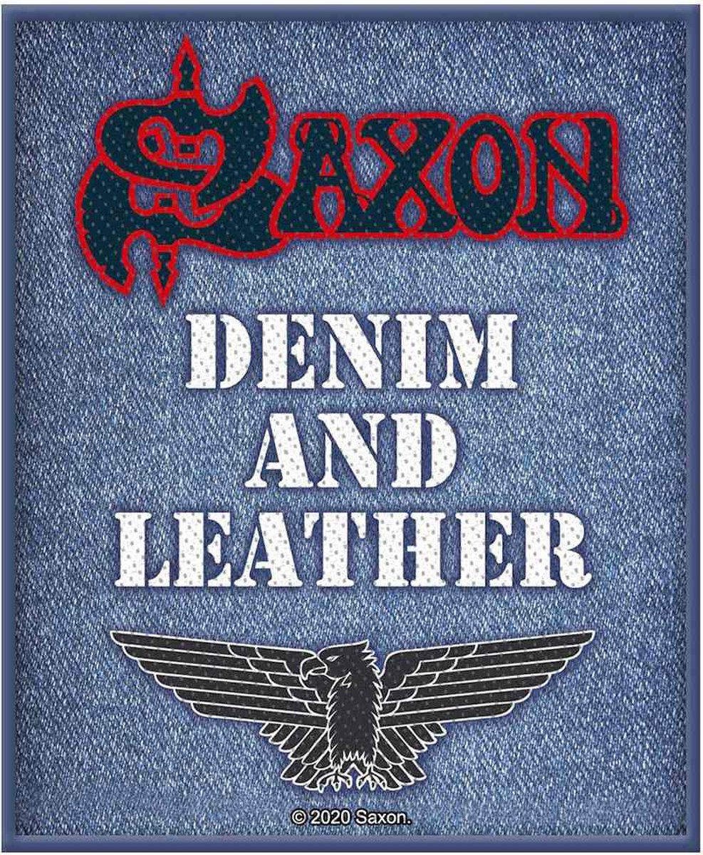 Saxon - Denim & Leather Patch - Multicolours