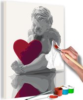Doe-het-zelf op canvas schilderen - Angel (Red Heart).