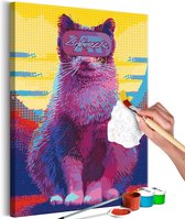 Doe-het-zelf op canvas schilderen - Cybercat.