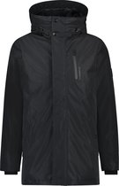 Purewhite -  Heren Regular Fit Parka  Jas  - Zwart - Maat XL