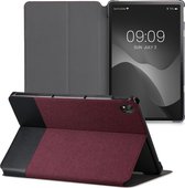 kwmobile hoes geschikt voor Lenovo Tab P11 - Slanke tablethoes met standaard - Tablet cover in donkerrood / zwart