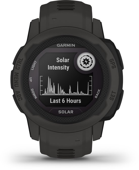 Garmin Instinct 2S Solar - Sporthorloge met GPS - Smartwatch voor heren - Zon Oplaadbaar - 40mm - Graphite