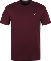Lyle and Scott - T-shirt Burgundy - XS - Modern-fit