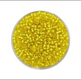 9660-924 Jap. Miyukirocailles - 2,2mm - silverlined yellow - 12 gram