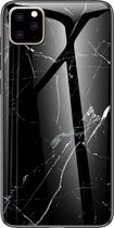 Mobigear Marble Backcover Hoesje - Geschikt voor Apple iPhone 11 - Gsm case - Zwart