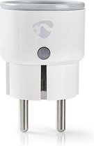 Nedis SmartLife Smart Stekker - Wi-Fi - Energiemeter - 2500 W - Randaarde stekker / Type F (CEE 7/7) - -10 - 40 °C - Android / IOS - Wit