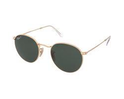 Ray-Ban Zonnebril 3447- 001/58 50MM Round Metal Polarized