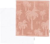 Riviera Maison Keukenhanddoek - Palm Breeze Kitchen Towel - Roze - Set van 2 Stuks tweedehands  Nederland