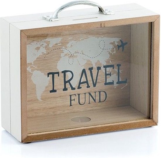 Travel Fund Spaarpot kado reizen sparen cadeau