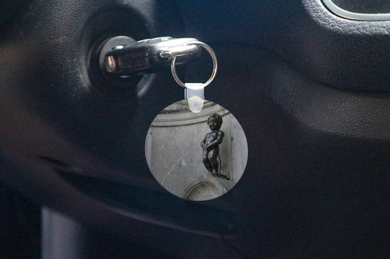 Porte-clés - Mannekn pis à Bruxelles - Plastique - Rond