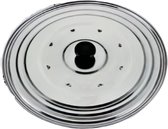 Metaltex - Antispatdeksel - van 14 tot 21cm - RVS